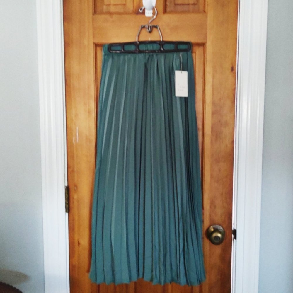 A New Day Pleated Skirt